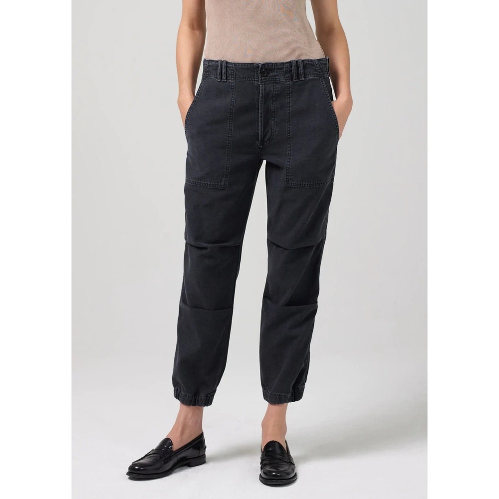 Citizens‎ of Humanity Agni Utility Pants Trousers Cuffed Black Size 29